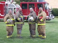 Assistant Chief Matt Carlson, Safety Officer Michael Myers, Chief Corrie Myers, Captian Jeremy Vanderwall.<br>Not Pictured: Captain Shaun Wynn